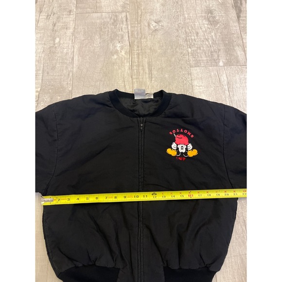 Vintage Disney Bottoms Up Mickey Mouse Embellised Sequin Bonner Jacket‎ M - Picture 6 of 8